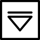 Arrows, Orientation, Multimedia Option, Direction, ui, Downloading, down arrow Black icon