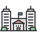 city, town, buildings, Building, Architecture, urban, Skyscrapers, Cityscape, Architecture And City DarkSlateGray icon