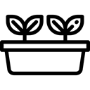 plant, Leaf, nature, garden, leaves, Botanical Black icon