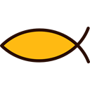 fish, shapes, Christianity, religion, christian, Catholic, religious, Cultures Black icon