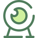 Computer, Cam, Webcam, technology, electronics, Videocam, Communications, video chat, Videocall DimGray icon