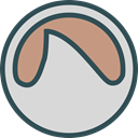 network, Logo, Social, Brand, Grooveshark Gainsboro icon