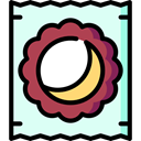 Dessert, sweet, Bakery, Food And Restaurant, Moon Pie LightCyan icon