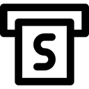 Notes, Money, machine, Atm, cash machine, Cash Point, Business And Finance Black icon