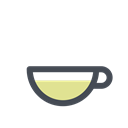 white tea, cup, tea, glass, green tea Black icon