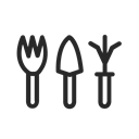 nature, garden, Farm, tools, tool, set, gardening Black icon