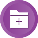 Folder, File, Add, Data, storage DarkOrchid icon