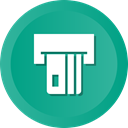 Debit, cridet, card, Bank, machine LightSeaGreen icon