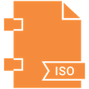 file format, Extensiom, File, Iso Coral icon