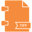 Tiff, type, Extension, document, File Coral icon