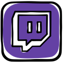Community, Games, media, video, Twitch, gamer, Social, platform DarkSlateBlue icon