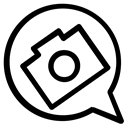 web, photography, social media, Camera, media, network, Social Black icon