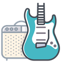 game device, Connection device, music device, phone device, play device, sound device, mobile device MediumTurquoise icon
