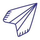 paper, creative, Plane, startup Black icon