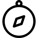 App, compass, ui, Essential Black icon
