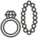 diamond, jewel, gem, Jewelry, Loan, asset, pawnshop DarkSlateGray icon