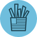 hot fries, food, Fast food, fries, junk food, potato, fourth of july SkyBlue icon
