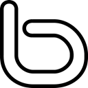 search, Social, Bing Black icon