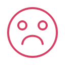 Face, smile, unhappy, Avatar, Bad, mood Black icon