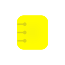 list, Notebook, Log, contact list Black icon