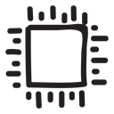 Desktop, Device, hardware, processor, Cpu, intel, electronics Black icon